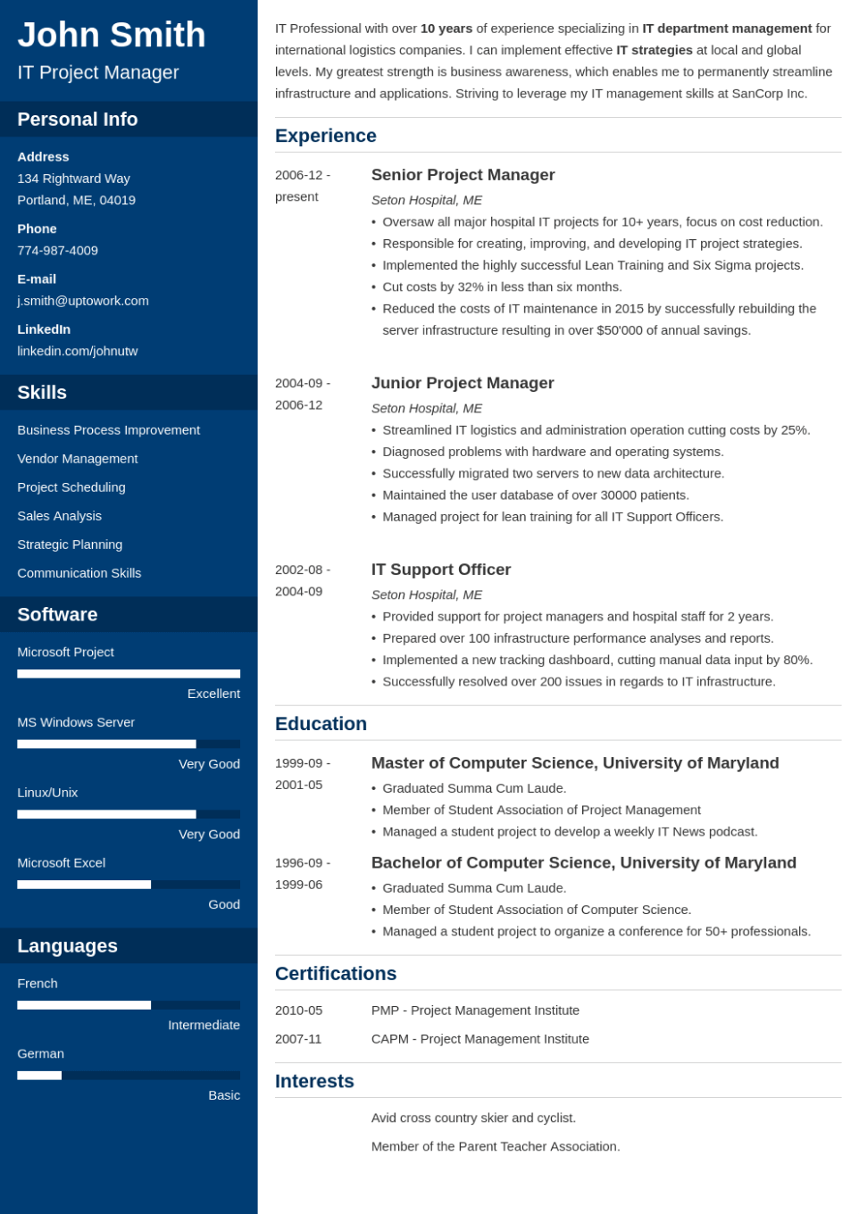 20+ Professional Resume Templates: Try for Free &amp; Download