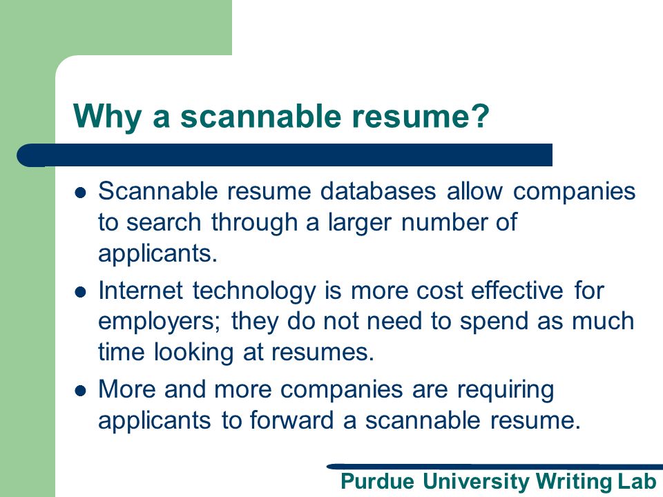 THE IMPORTANCE OF HAVING A SCANNABLE RESUME PROFESSIONALLY WRITTEN | All Resume Services