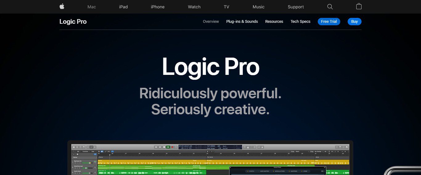 LOGIC PRO website