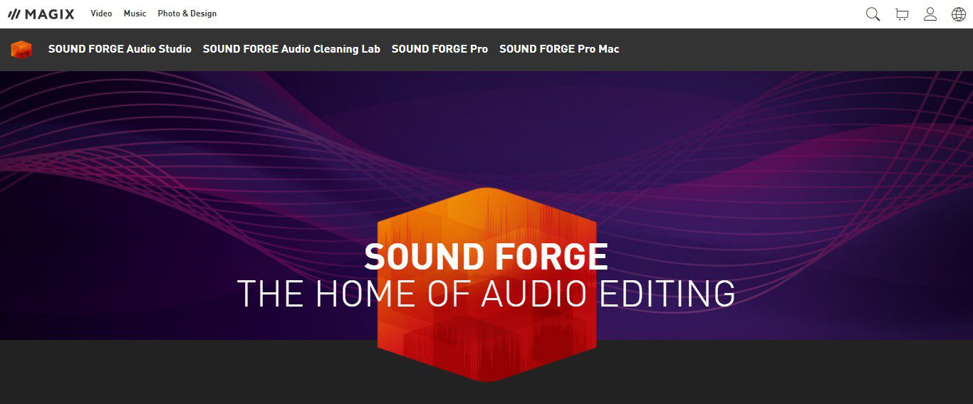 Sound Forge Website