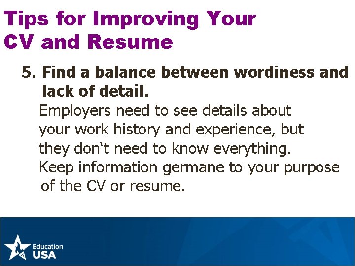 Writing your resume is an opportunity to write