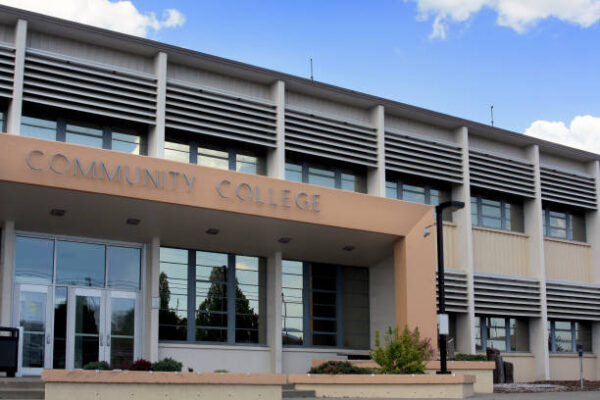 A community college front view