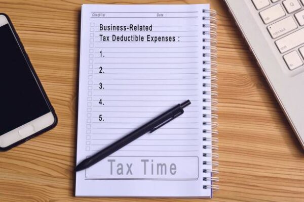 Business related tax deduction document 