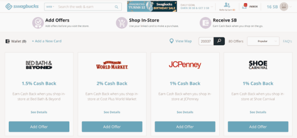 Swagbucks; among the best cashback rebate sites 