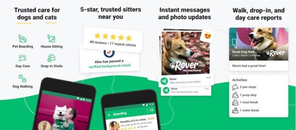 Rover Pet-sitting job app  www.paypant.com