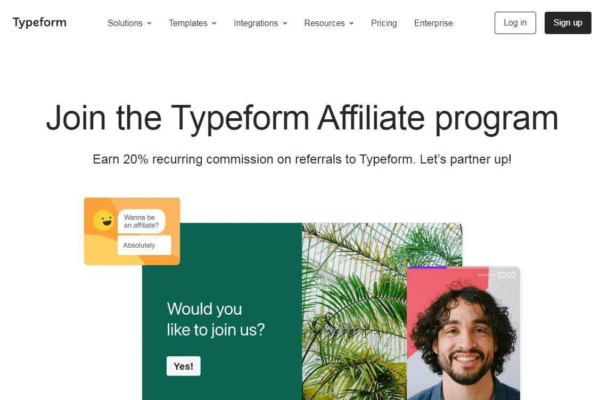 Typeform Affiliate program www.paypant.com