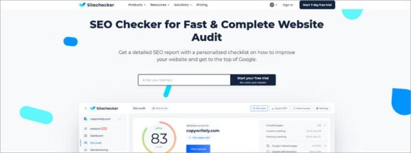 Sitechecker keyword rank tracking software www.paypant.com